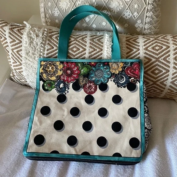 NEW BOHEMIAN BRIGHTON TOTE SUMMER OF LOVE HEARTS - Picture 6 of 16